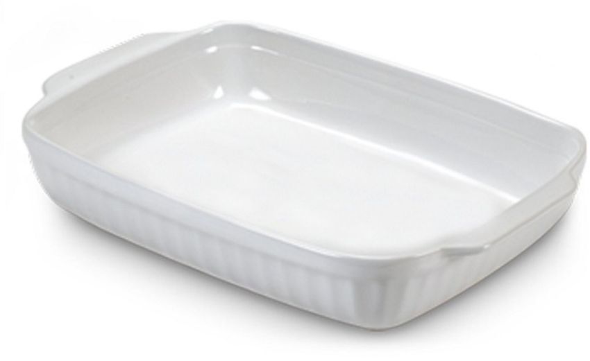 Pirofila in ceramica bianca 22x14 cm- -Bianco-Ceramica-5 Pirofila in ceramica bianca 22x14 cm- -Bianco-Ceramica-5