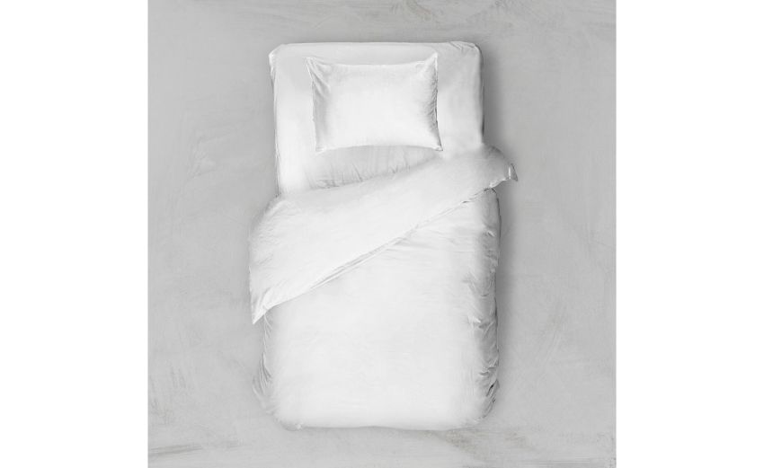 Plain copripiumino singolo bianco- --100% Cotone-Singolo Plain copripiumino singolo bianco- --100% Cotone-Singolo