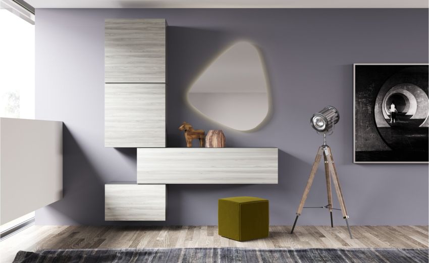 Gilda ingresso composizione n.43 colore frassino ghiaccio- L.170 P.33 H.212 cm Gilda ingresso composizione n.43 colore frassino ghiaccio- L.170 P.33 H.212 cm