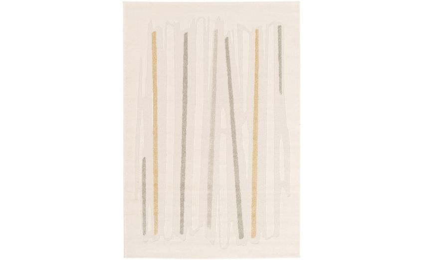 Line tappeto beige con righe colorate 160x230 cm--Multicolore-Polipropilene-230 cmx160 cm