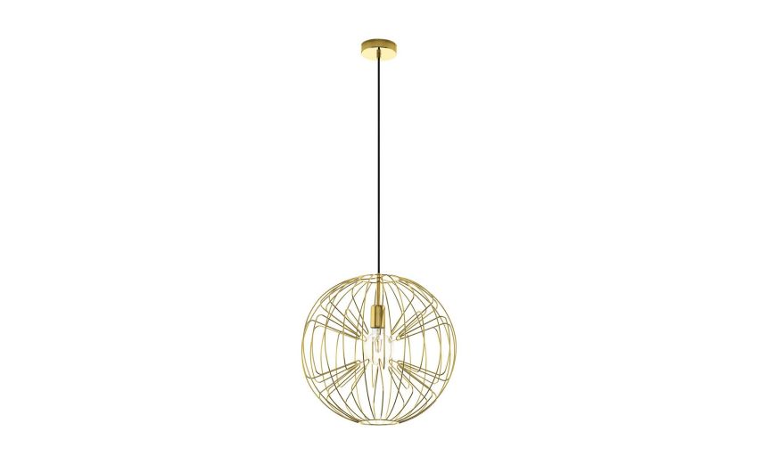 Okinzuri sospensione 1 luce in metallo dorato- -Oro-Metallo
