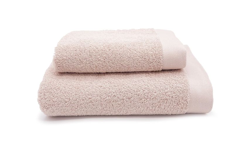 Armonia set coppia viso ospite in cotone malva---Cotone