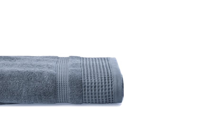 Arlette Faja telo in cotone blu 90x140 cm- -Blu-Cotone-140 cmx90 cm