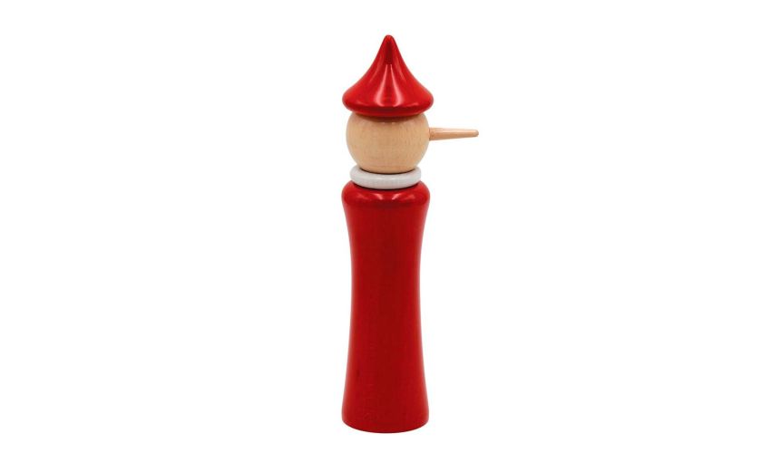 Pinocchio macina spezie rosso e bianco- -Rosso-Legno