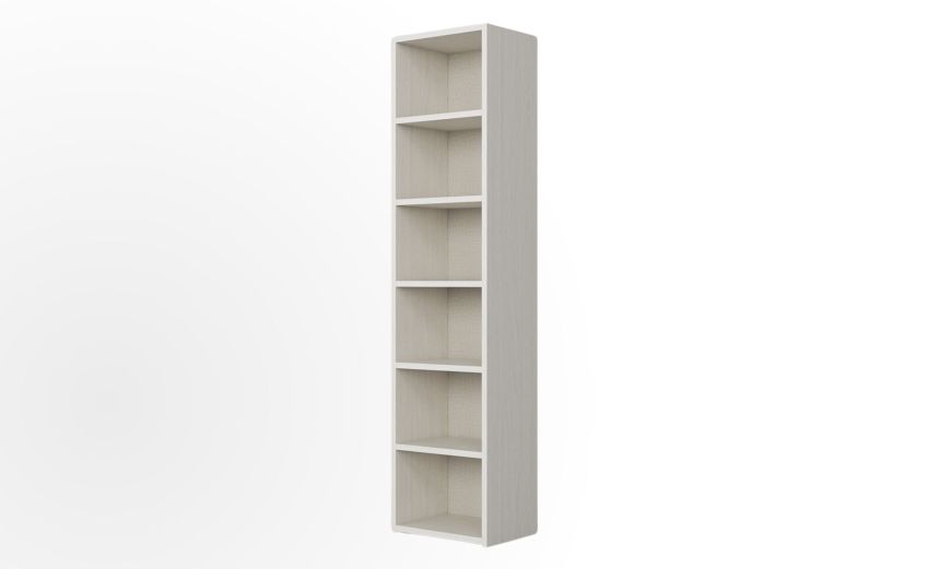 Cabrio liberia 6 vani betulla L.49-L.49xH.208xP.39 cm-Legno chiaro-Pannello ecologico-208 cmx49 cm