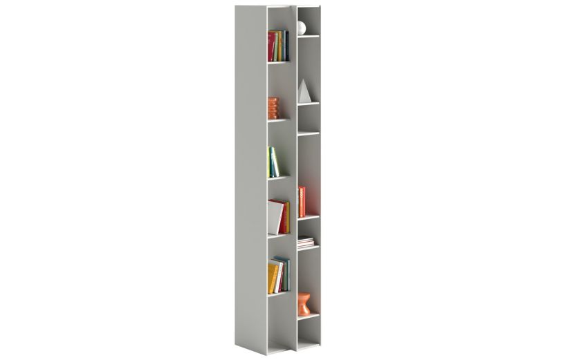 New York libreria componibile tele laccato opaco--Grigio-Pannello-227 cmx43 New York libreria componibile tele laccato opaco--Grigio-Pannello-227 cmx43