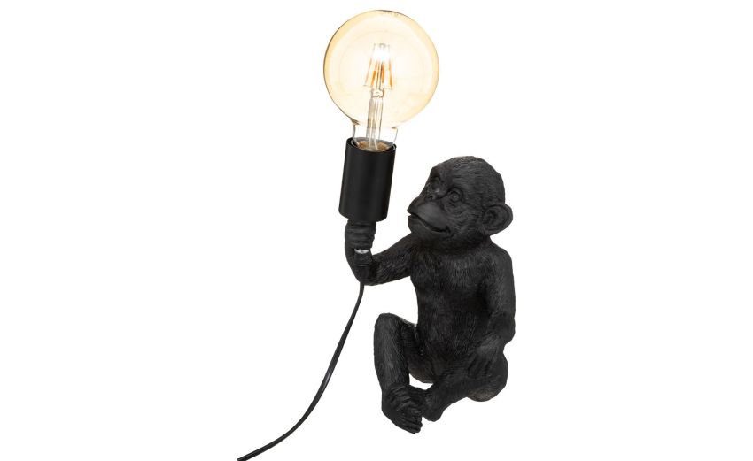 Monkey lampada da tavolo nera h24