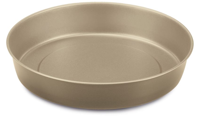 Gold Elegance tortiera liscia in acciaio Ø28 cm- -Oro-Acciaio