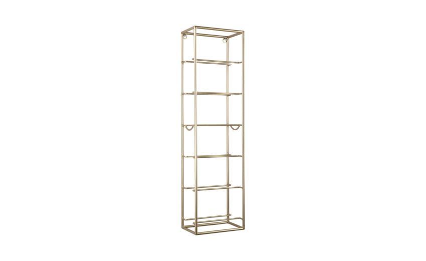 Porta bottiglie in metallo verniciato oro--Oro-Metallo