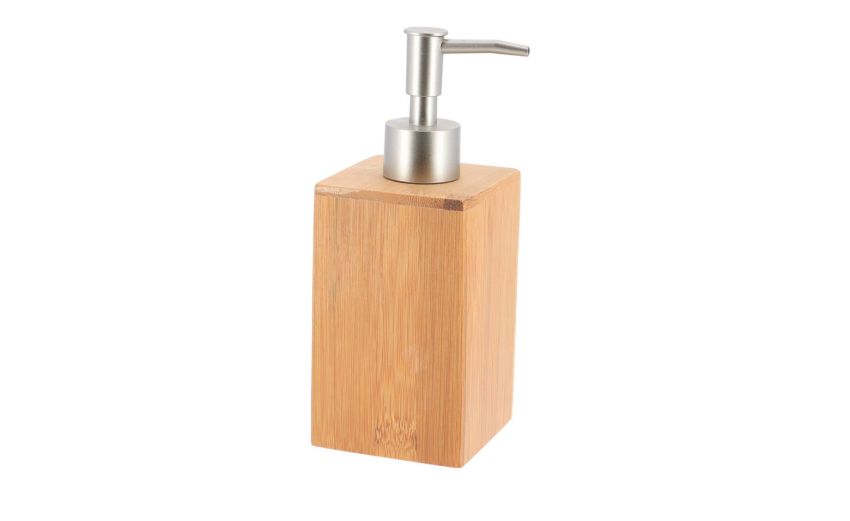 Dispenser in legno di bamboo naturale 7x18 cm- -Legno naturale-Bamboo-18 cmx7 cm