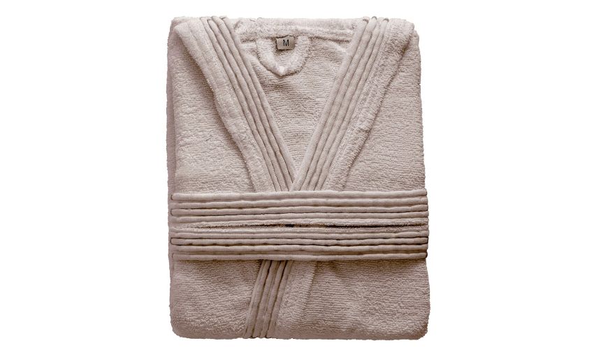 Terry accappatoio tortora XXL--Tortora-Cotone