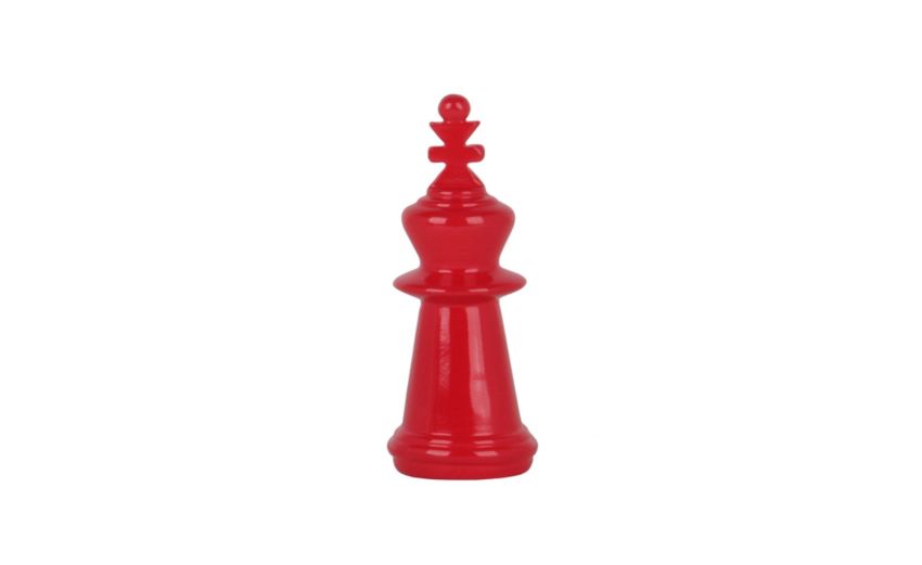 Scacco Re oggetto decorativo rosso H15 cm- -Rosso-Resina Scacco Re oggetto decorativo rosso H15 cm- -Rosso-Resina