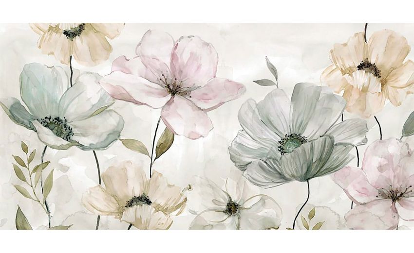 Fiori canvas ritoccato a mano 120x60 cm---Canvas-60 cmx120 cm Fiori canvas ritoccato a mano 120x60 cm---Canvas-60 cmx120 cm