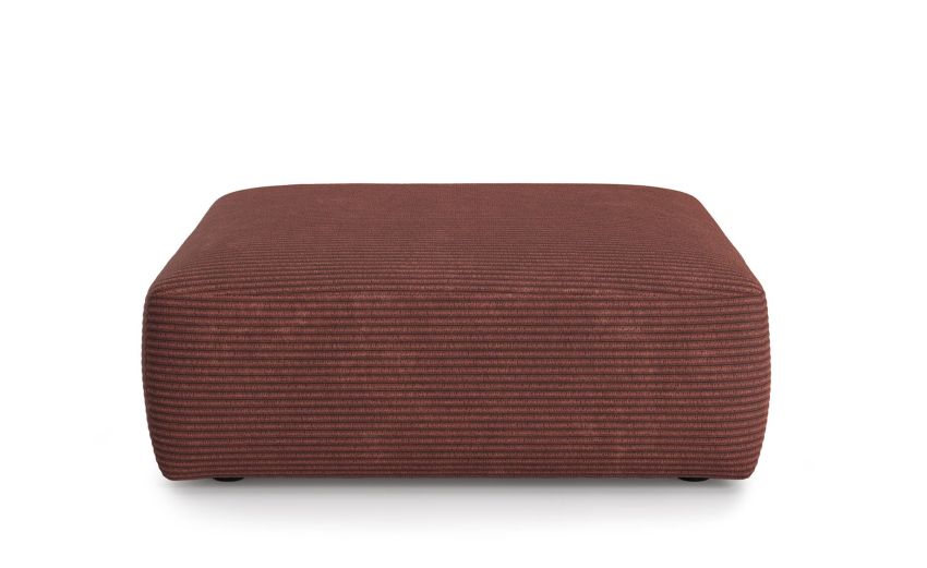 Dalì pouf in tessuto marrone-Divano componibile-Marrone-Tessuto-47 cmx124 cm
