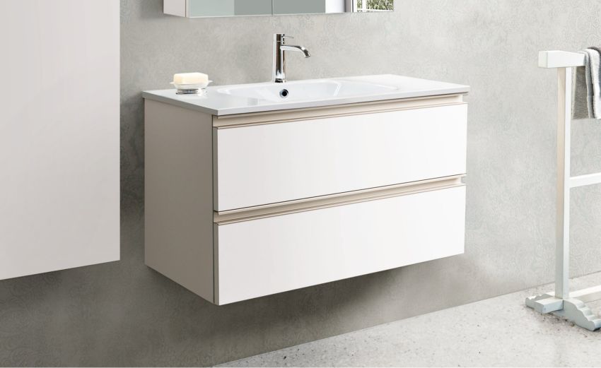 Like base lavabo bianco opaco-Base lavabo bianco opaco-Bianco-Melaminico-52 cmx101 cm