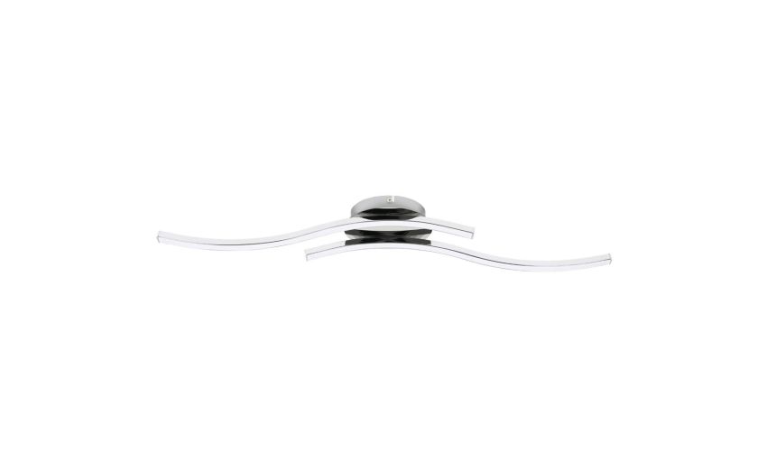 Cabezas plafoniera 2 luci LED in metallo 5W- -cromato-Alluminio-7