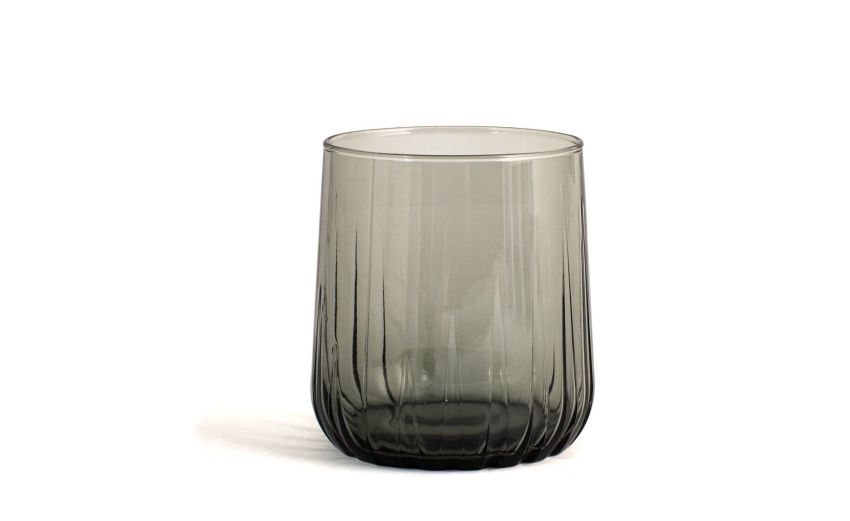 Nova Grey set 3 bicchieri acqua in vetro grigio--Grigio-Vetro