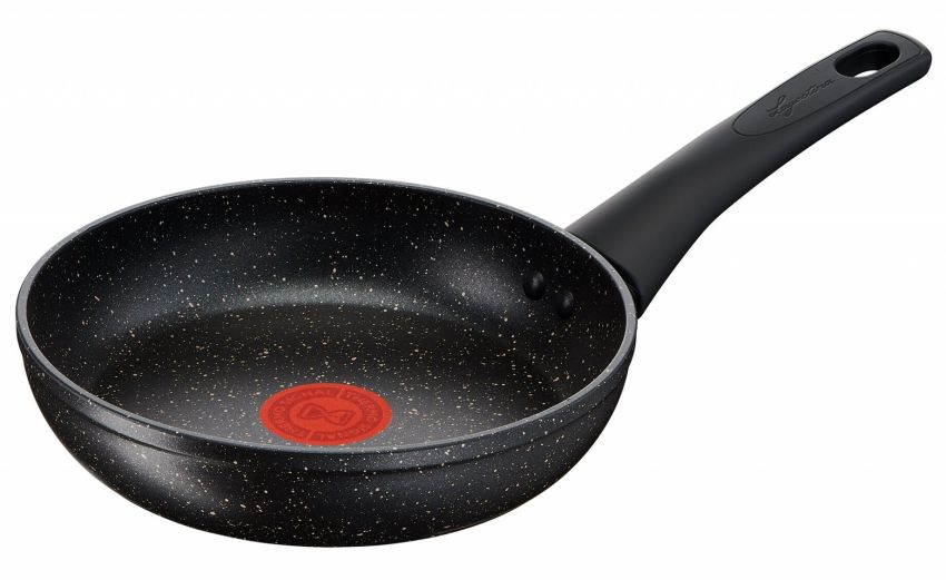 Padella antiaderente in alluminio nero Ø20 cm- -Nero-Alluminio