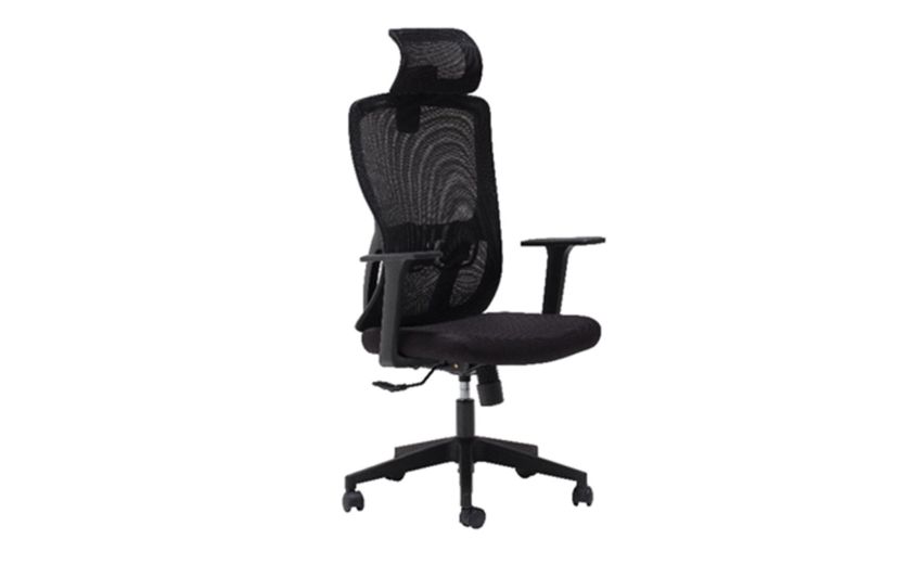 Noah poltrona ufficio nera-Elevazione a gas-Nero-Nylon-109 cmx67 Noah poltrona ufficio nera-Elevazione a gas-Nero-Nylon-109 cmx67