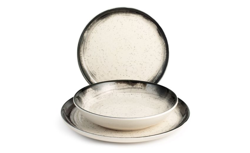 Marte servizio piatti 18 pezzi in stoneware--Bianco-Gres Marte servizio piatti 18 pezzi in stoneware--Bianco-Gres