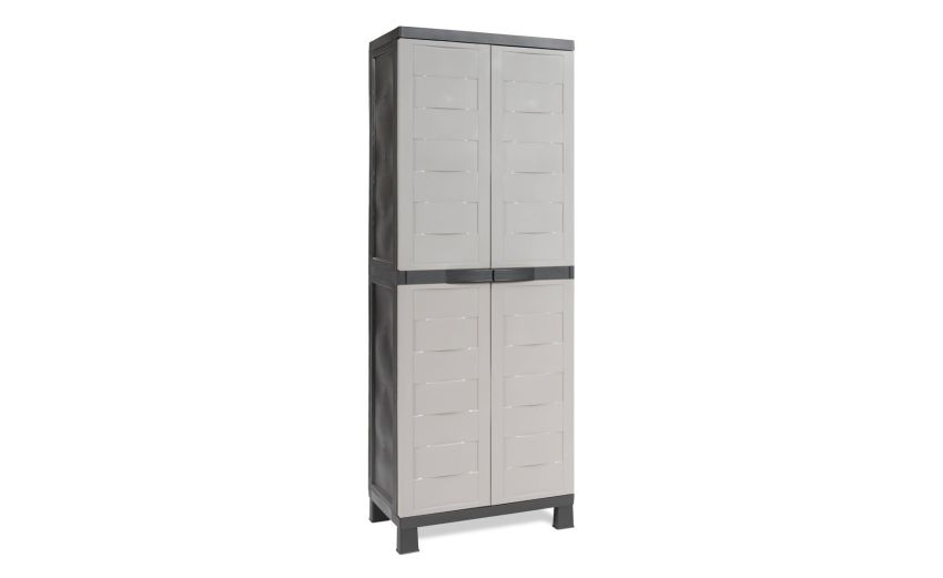 Ambition armadio 2 ante e 3 ripiani h173 cm--Grigio-Polipropilene-173 cmx65 cm Ambition armadio 2 ante e 3 ripiani h173 cm--Grigio-Polipropilene-173 cmx65 cm