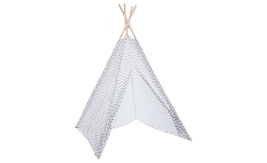 Tipi tenda kids in poliestere grigio 120x160 cm- -Grigio-Poliestere-160 cmx120 cm