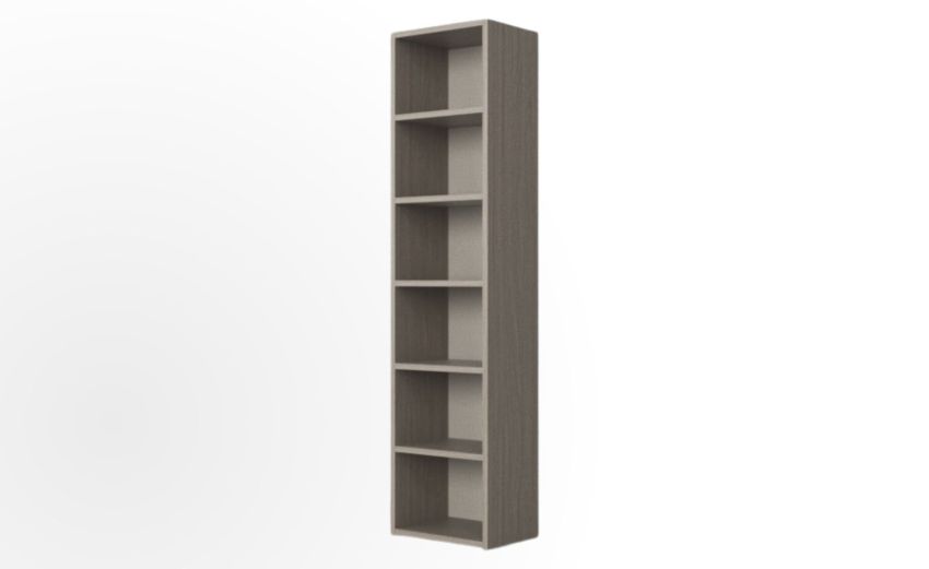 Cabrio libreria olmo 6 vani L.49-L.49 cm H.208 cm P.39 cm-Legno scuro-Pannello ecologico-208 cmx49 cm Cabrio libreria olmo 6 vani L.49-L.49 cm H.208 cm P.39 cm-Legno scuro-Pannello ecologico-208 cmx49 cm