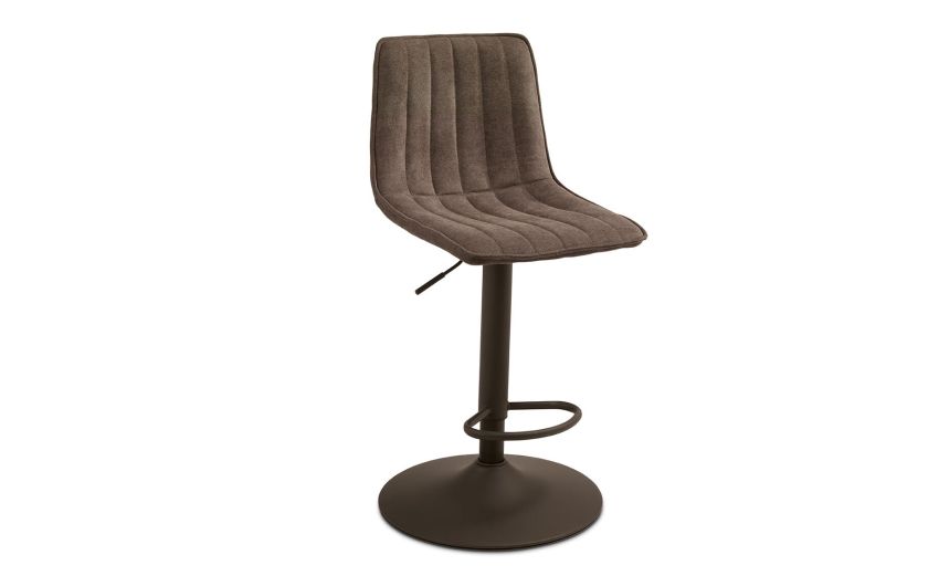 Brenta sgabello in tessuto marrone-Struttura in metallo verniciato-Marrone-Tessuto-91 cmx45 cm Brenta sgabello in tessuto marrone-Struttura in metallo verniciato-Marrone-Tessuto-91 cmx45 cm