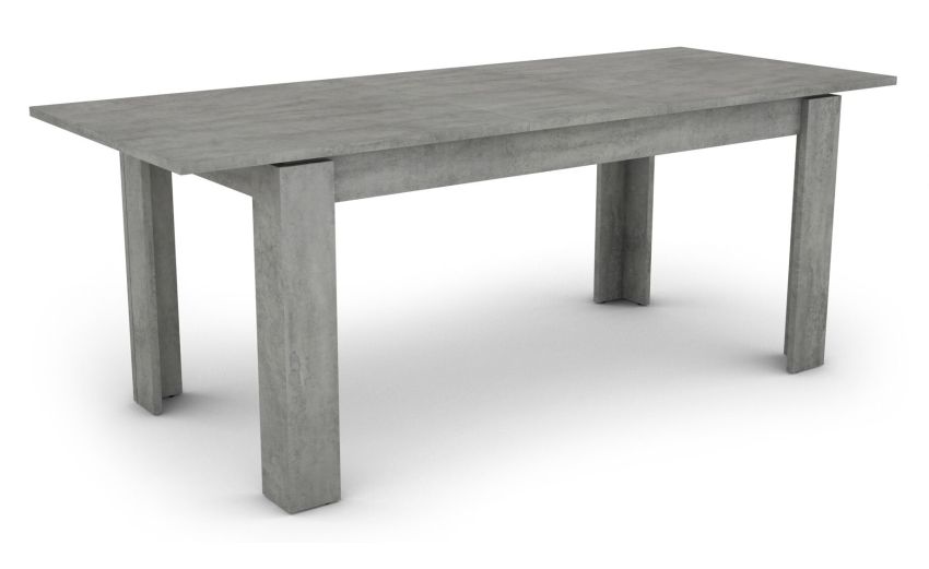 Texas tavolo allungabile grigio-Con piano in pannello melaminico-Grigio-Melaminico-75 cmx160 cm Texas tavolo allungabile grigio-Con piano in pannello melaminico-Grigio-Melaminico-75 cmx160 cm