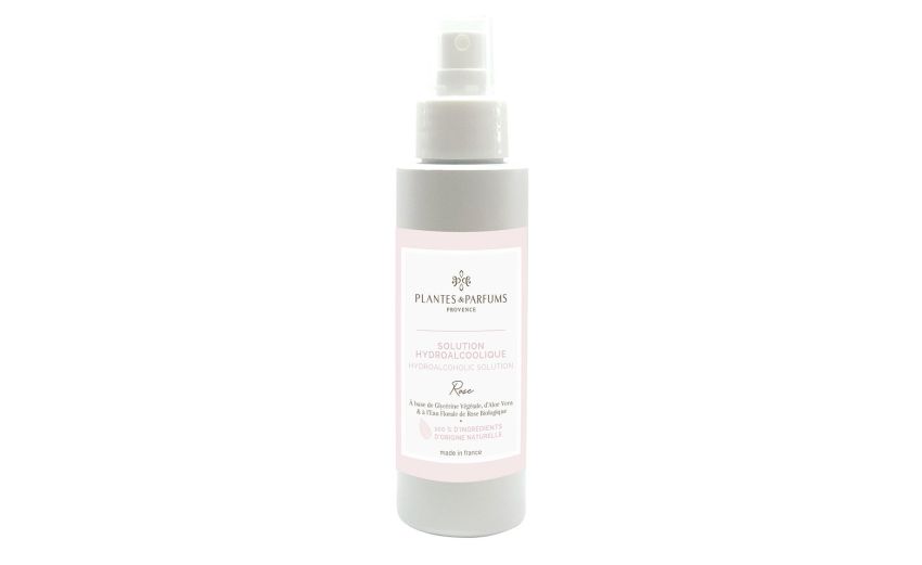 Spray mani disinfettante rosa 100ml----15 cmx3