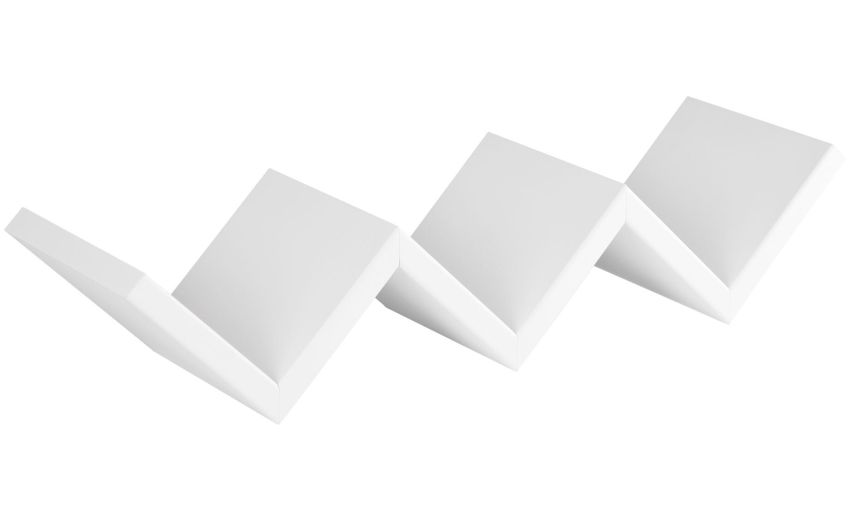 Saetta mensola in mdf bianco 56x11 cm- -Bianco-Mdf-11 cmx56 cm
