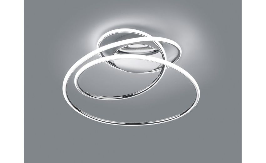 Bologna plafoniera metallo cromo LED D50x28 cm --Cromo-Metallo