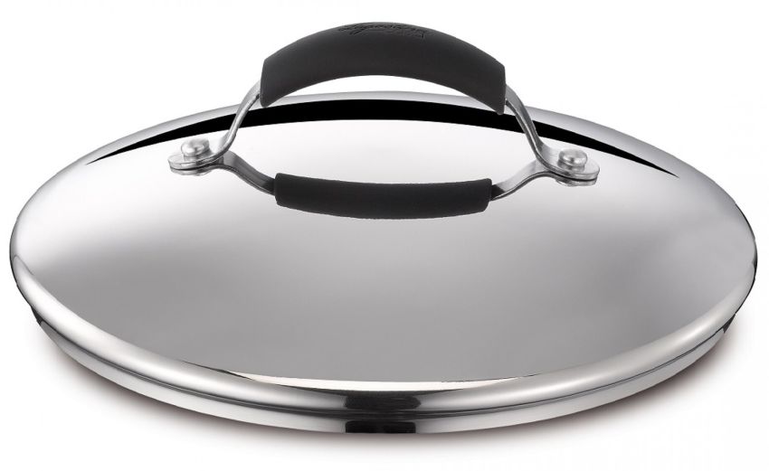 Gioiosa coperchio in acciaio Ø22 cm- -Cromo-Acciaio