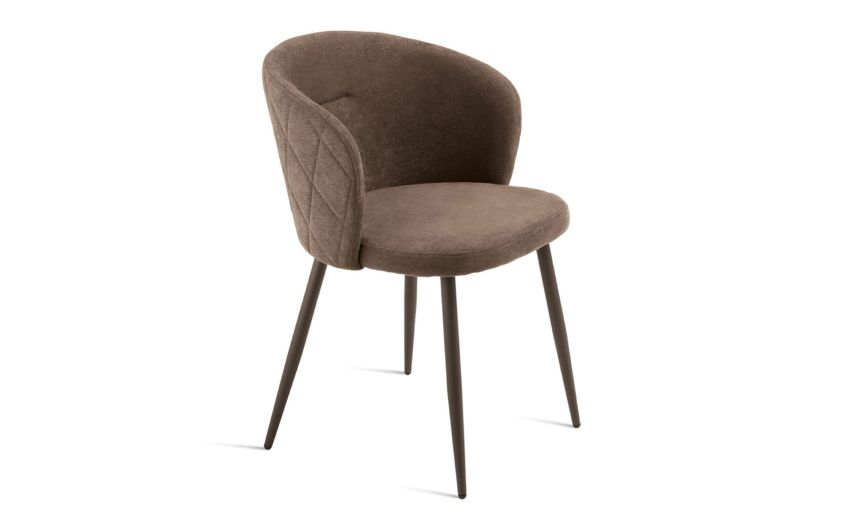 Cordoba sedia in tessuto marrone--Marrone-Tessuto-78 cmx56 cm