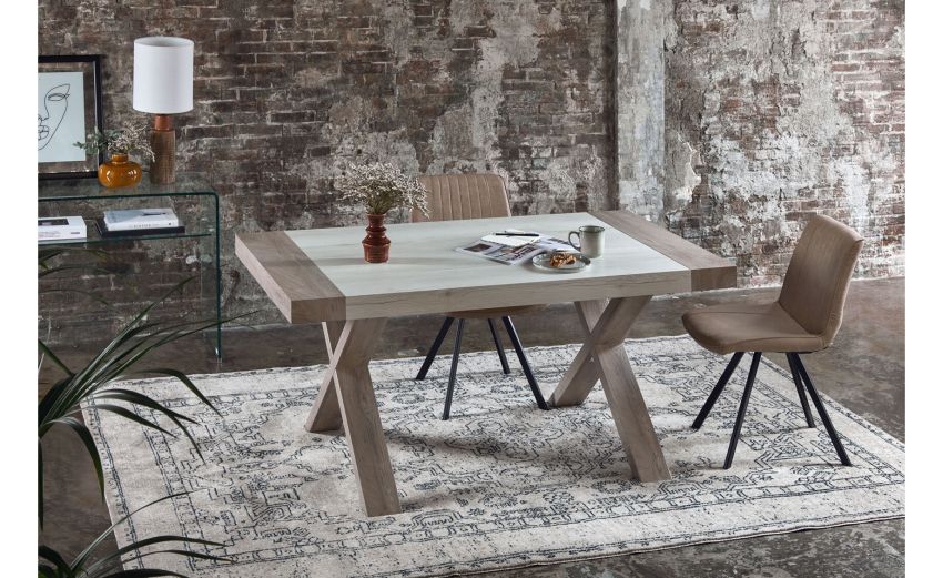 Havana tavolo allungabile quercia e rovere sbiancato-Tavolo allungabile Havana tavolo allungabile quercia e rovere sbiancato-Tavolo allungabile
