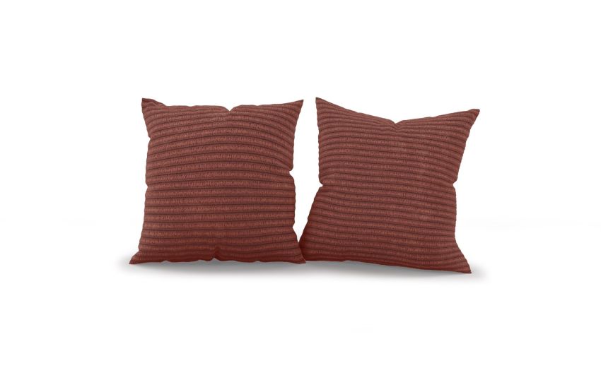 Dalì set 2 cuscini in tessuto marrone-Misura cuscino 50x50 cm-Marrone-Tessuto Dalì set 2 cuscini in tessuto marrone-Misura cuscino 50x50 cm-Marrone-Tessuto