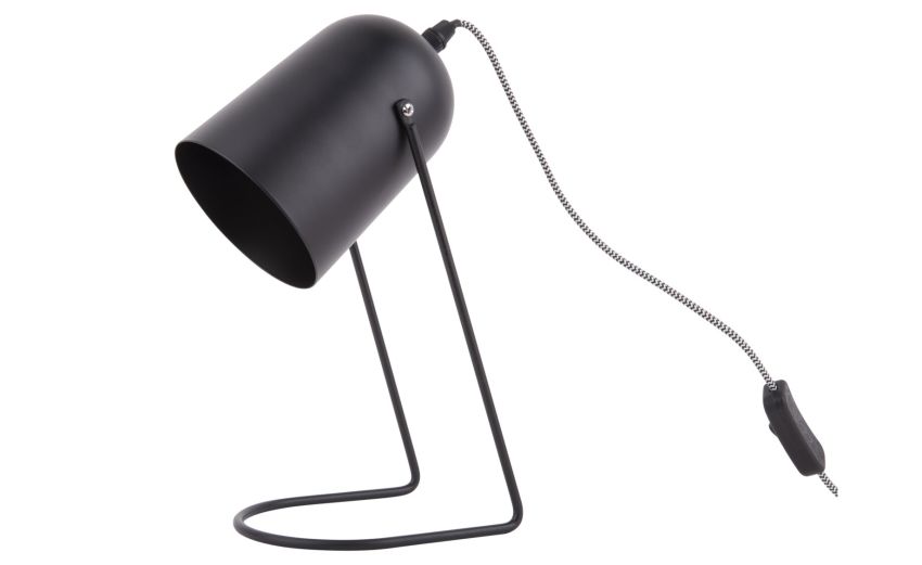 Enchant lampada da tavolo in ferro nero--Nero-Ferro-30 cmx14 cm