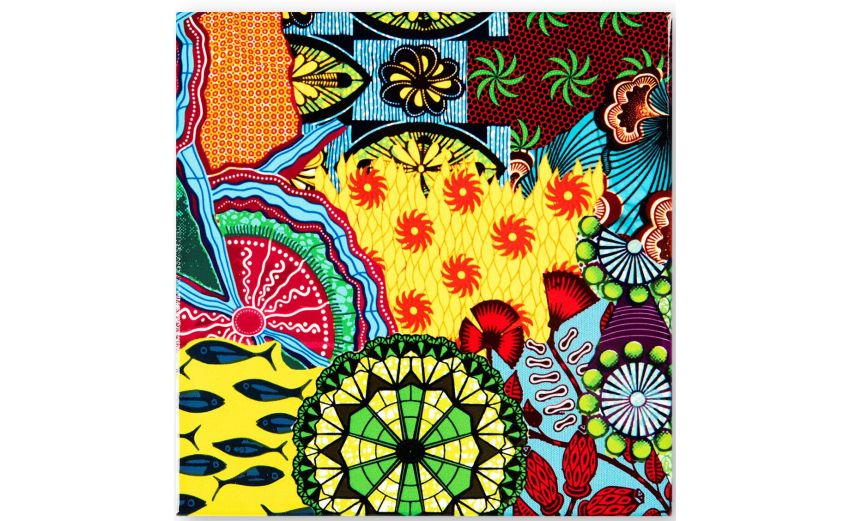 Afrika sottopentola colorato 15x15 cm- -Multicolore-Ceramica-15 cmx15 cm