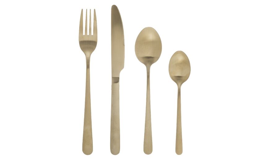 Green Harmony servizio 24 posate inox oro- -Oro Green Harmony servizio 24 posate inox oro- -Oro