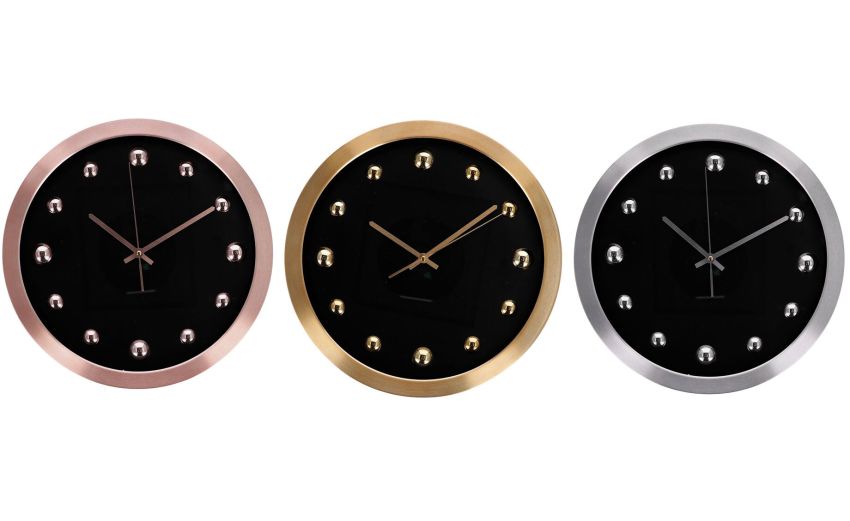 Shine orologio moderno in alluminio Ø40 cm- --Alluminio Shine orologio moderno in alluminio Ø40 cm- --Alluminio