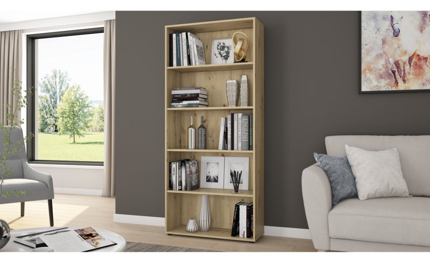 Box libreria rovere artisan L80 cm--Legno-Melaminico-180 cmx80 cm Box libreria rovere artisan L80 cm--Legno-Melaminico-180 cmx80 cm