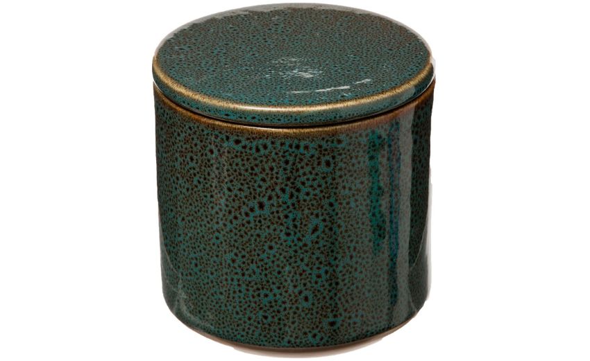 Harmony contenitore in ceramica verde con coperchio--Verde-Ceramica Harmony contenitore in ceramica verde con coperchio--Verde-Ceramica