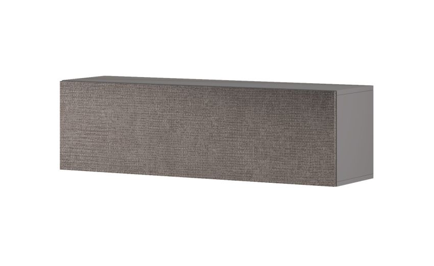 Gilda pensile 1 anta a ribalta portland L120 cm-Struttura colore titanio-Grigio-Pannello-36 cmx120 cm