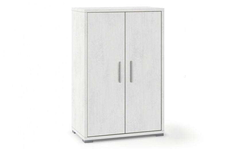 Work mobile ufficio 2 ante bianco--Bianco-Melaminico-110 cmx71 cm