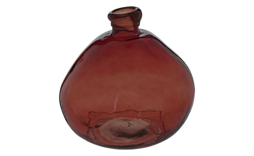 Ambra vaso in vetro marrone Ø33 cm --Marrone-Vetro