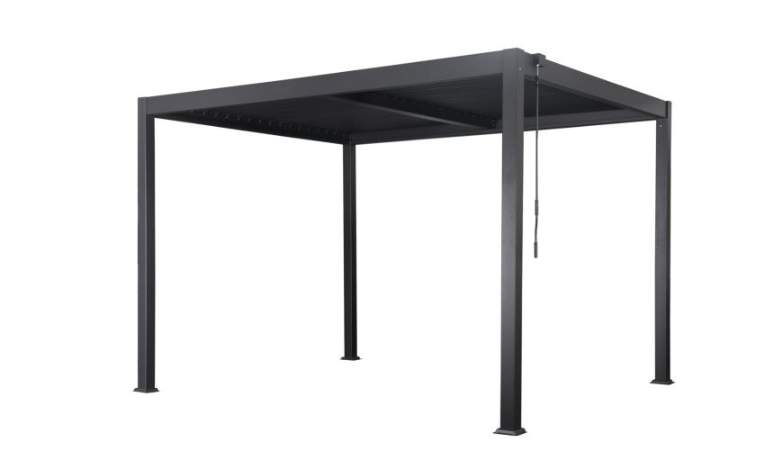 Pergola bioclimatica antracite 390x390 cm--Antracite-Alluminio-250 cmx390 cm Pergola bioclimatica antracite 390x390 cm--Antracite-Alluminio-250 cmx390 cm