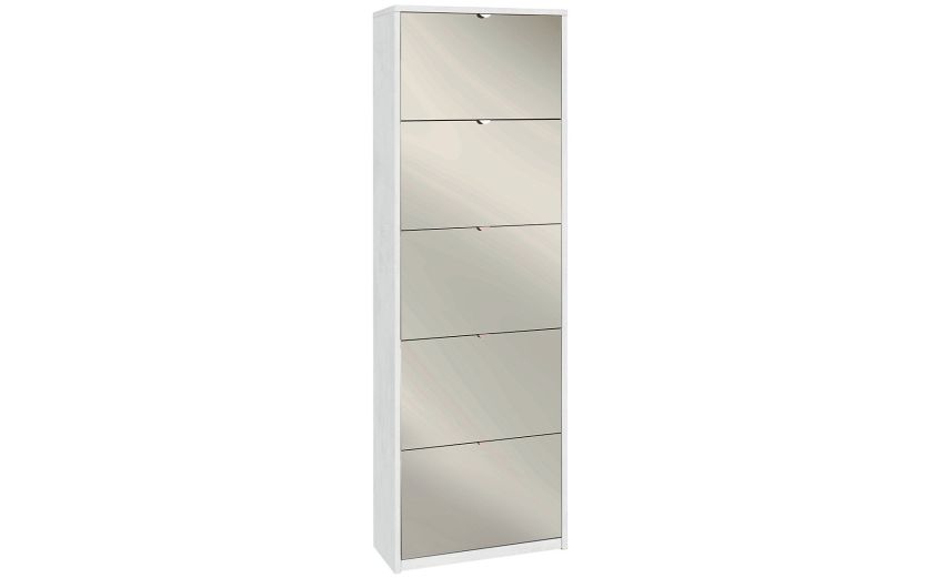 Lady slim scarpiera bianco ossidato 5 ante-Contiene fino a 15 paia di scarpe Lady slim scarpiera bianco ossidato 5 ante-Contiene fino a 15 paia di scarpe