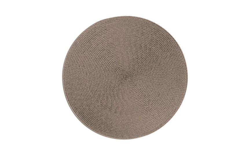 Round tovaglietta grigia &Oslash;36 cm--Grigio-Plastica