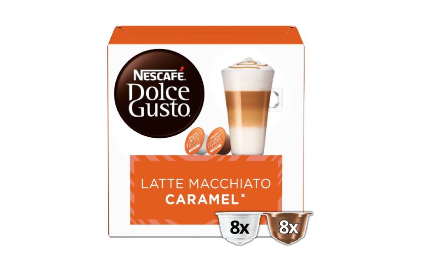 Nescafè Dolce Gusto Box 16 capsule latte macchiato Caramel-Morbido e voluttuoso Nescafè Dolce Gusto Box 16 capsule latte macchiato Caramel-Morbido e voluttuoso