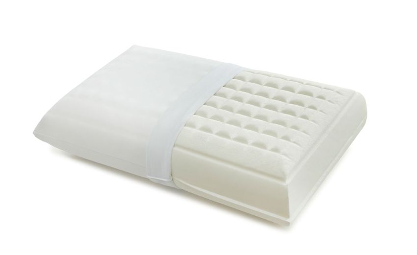 Guanciale triplo memory massaggiante 72x42 cm- --100% Cotone-18 cmx72 cm